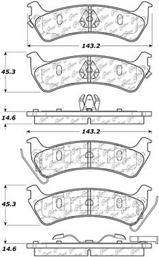 Disc Brake Pad Set CE 104.06660