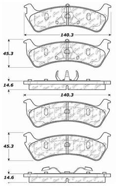 Disc Brake Pad Set CE 104.06670