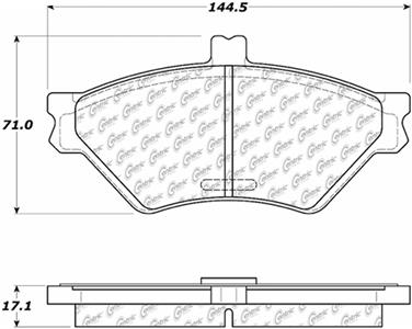 Disc Brake Pad Set CE 104.06780