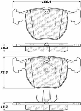 Disc Brake Pad Set CE 104.06810