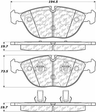 Disc Brake Pad Set CE 104.06820