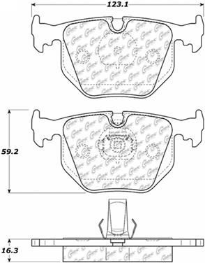 Disc Brake Pad Set CE 104.06830