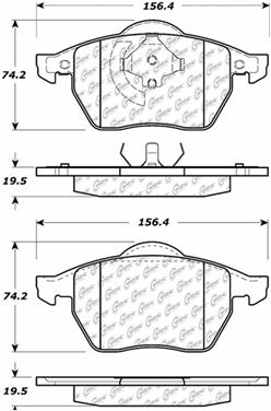 Disc Brake Pad Set CE 104.06870