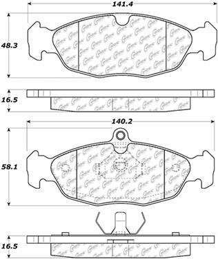 Disc Brake Pad Set CE 104.06880