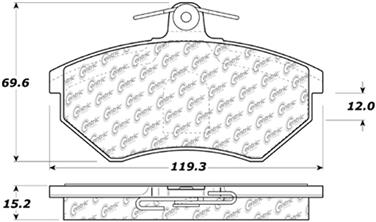 Disc Brake Pad Set CE 104.06960