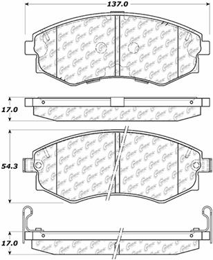 Disc Brake Pad Set CE 104.07000