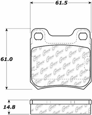 Disc Brake Pad Set CE 104.07090