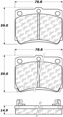 Disc Brake Pad Set CE 104.07330