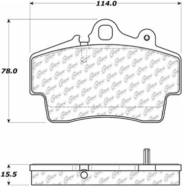 Disc Brake Pad Set CE 104.07370