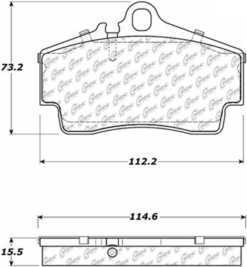 Disc Brake Pad Set CE 104.07380