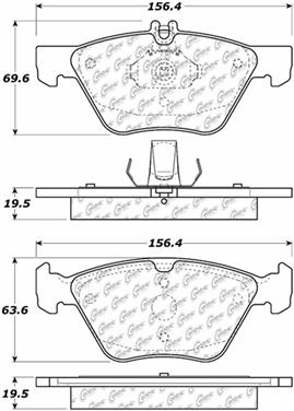 Disc Brake Pad Set CE 104.07400