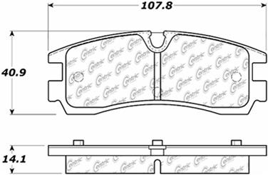 Disc Brake Pad Set CE 104.07540