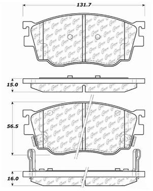 Disc Brake Pad Set CE 104.07550