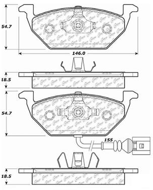 Disc Brake Pad Set CE 104.07681