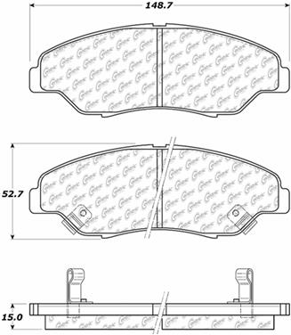 Disc Brake Pad Set CE 104.07740