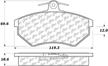 Disc Brake Pad Set CE 104.07800