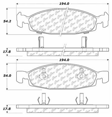 Disc Brake Pad Set CE 104.07900