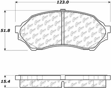 Disc Brake Pad Set CE 104.07980