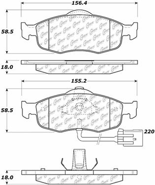 Disc Brake Pad Set CE 104.08010