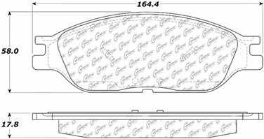 Disc Brake Pad Set CE 104.08030