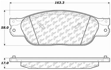 Disc Brake Pad Set CE 104.08050