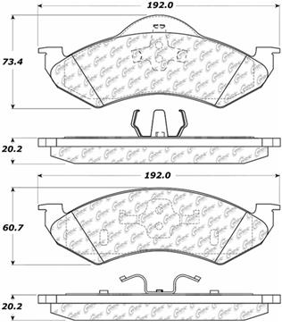 Disc Brake Pad Set CE 104.08200