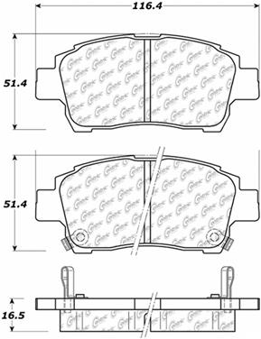 Disc Brake Pad Set CE 104.08220