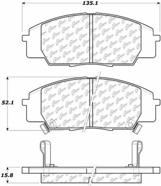 Disc Brake Pad Set CE 104.08290