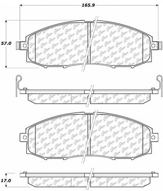 Disc Brake Pad Set CE 104.08300