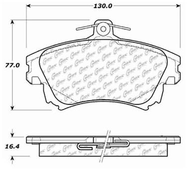 Disc Brake Pad Set CE 104.08370