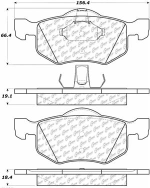 Disc Brake Pad Set CE 104.08430