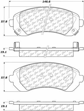 Disc Brake Pad Set CE 104.08440