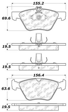 Disc Brake Pad Set CE 104.08531