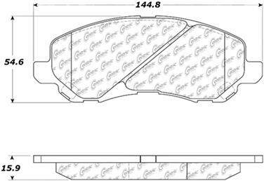 Disc Brake Pad Set CE 104.08660