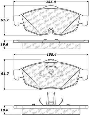 Disc Brake Pad Set CE 104.08690