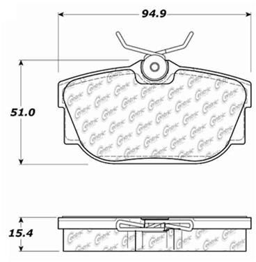 Disc Brake Pad Set CE 104.08770