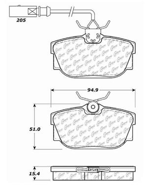 Disc Brake Pad Set CE 104.08772