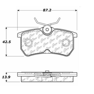 Disc Brake Pad Set CE 104.08860