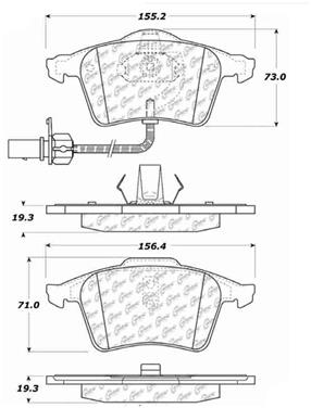 Disc Brake Pad Set CE 104.09150