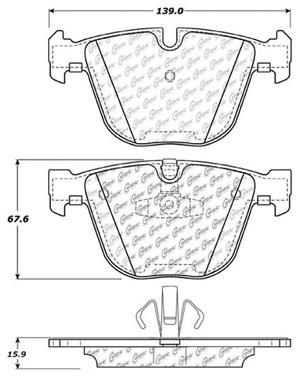 Disc Brake Pad Set CE 104.09191