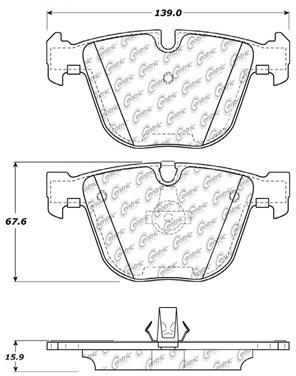 Disc Brake Pad Set CE 104.09193