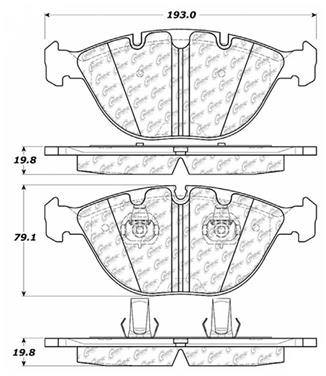 Disc Brake Pad Set CE 104.09200