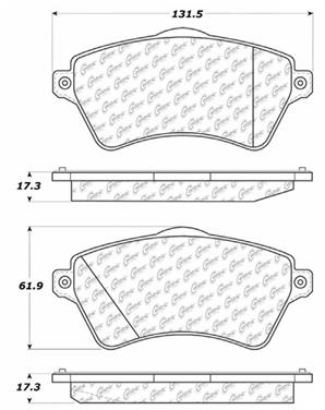 Disc Brake Pad Set CE 104.09260