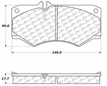 Disc Brake Pad Set CE 104.09270