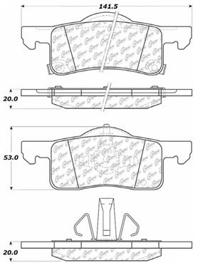 Disc Brake Pad Set CE 104.09350