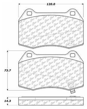 Disc Brake Pad Set CE 104.09600