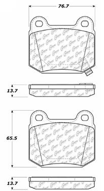 Disc Brake Pad Set CE 104.09610