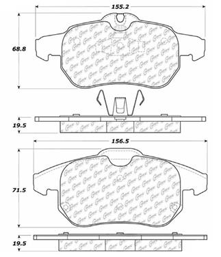 Disc Brake Pad Set CE 104.09722