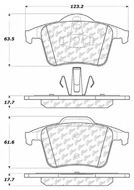 Disc Brake Pad Set CE 104.09800