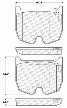 Disc Brake Pad Set CE 104.09830